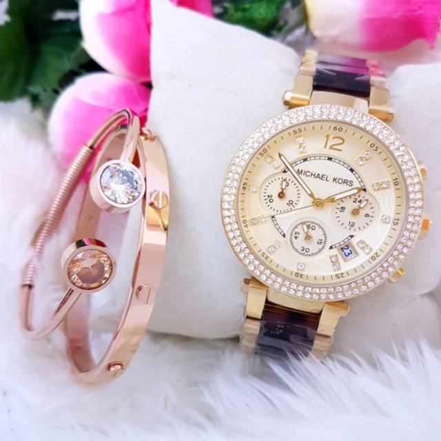 

820rb (d 3,8cm) Michael kors Combi Acrilic incl box n manual book n paper bag.jpg3