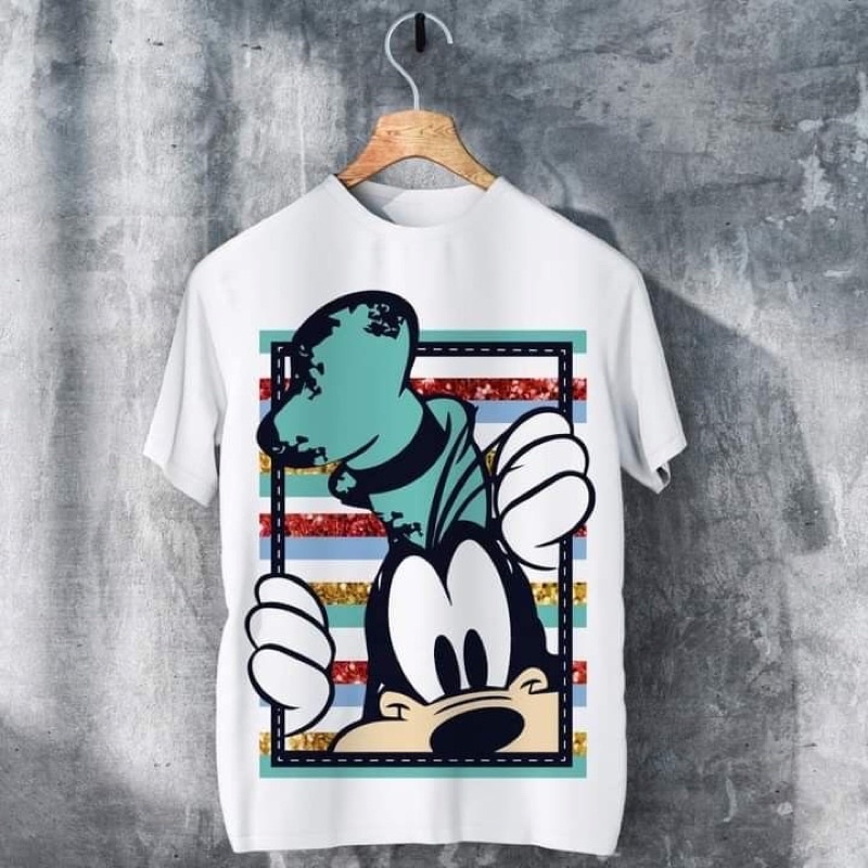 Baju Kaos Atasan Anak Goofy Premium Untuk Umur 1-8 Tahun Dengan Bahan Katun 100% Original Anti Bakteri dan Tidak membuat gatal kulit Anak