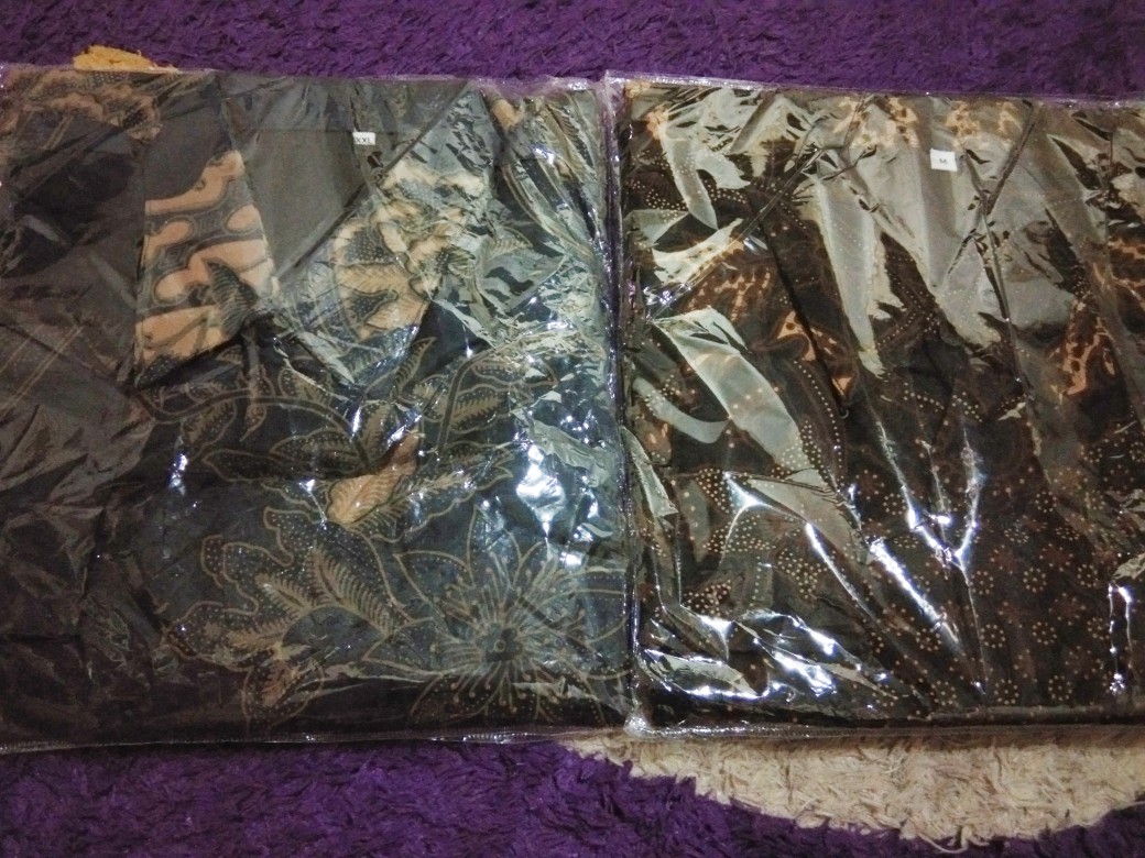 [full Furinng] Kemeja Batik Pria Lengan Panjang Motif Perwira Bahan Katun Sragenan