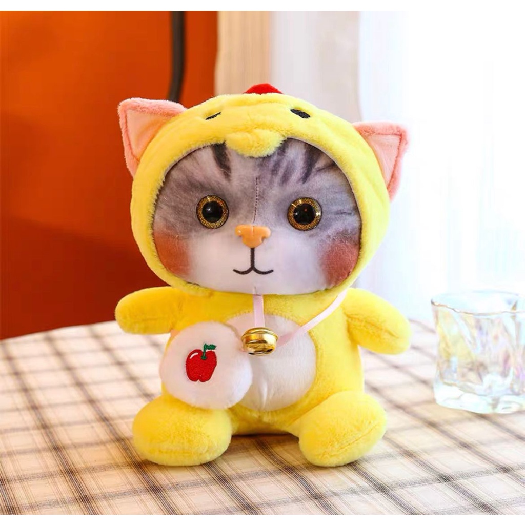 BONEKA KUCING CAT KOSTUM OWL DINO FROG BERUANG KELINCI NYANKO SENSEI