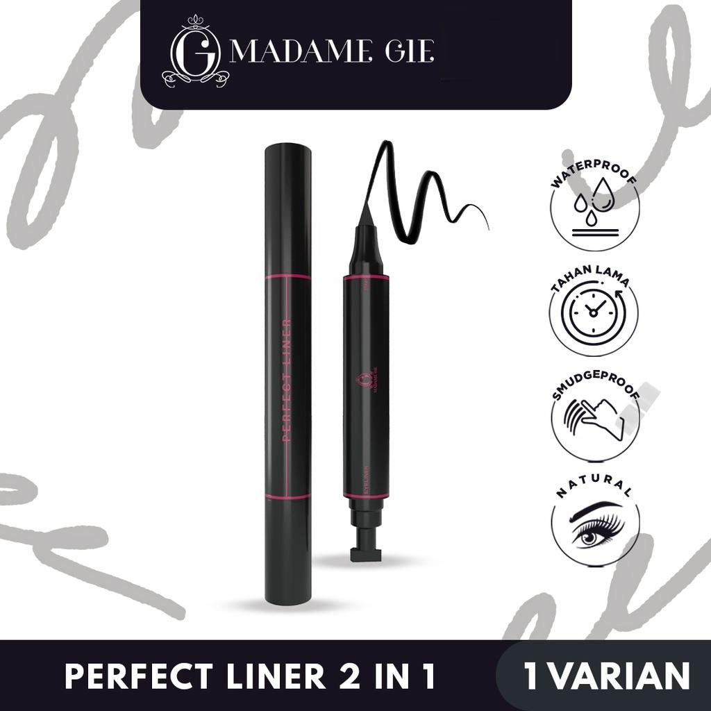 ★ BB ★  Madame Gie Perfect Liner - Eyeliner Black Two In One - 2in1 Stamp Eyeliner