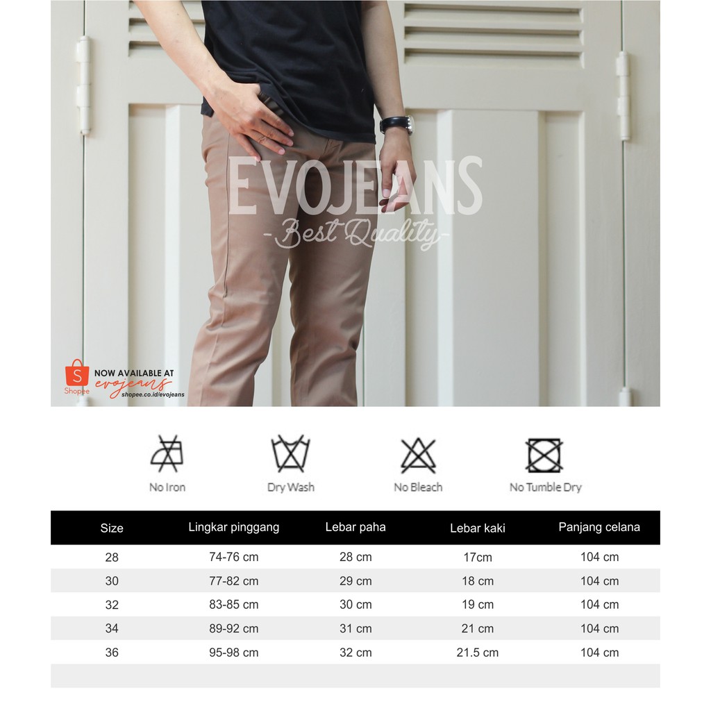 CELANA CHINO PANTS PANJANG PRIA - CHINOS PANTS SLIMFIT PRIA JUMBO ORIGINAL - CELANA CHINO HITAM