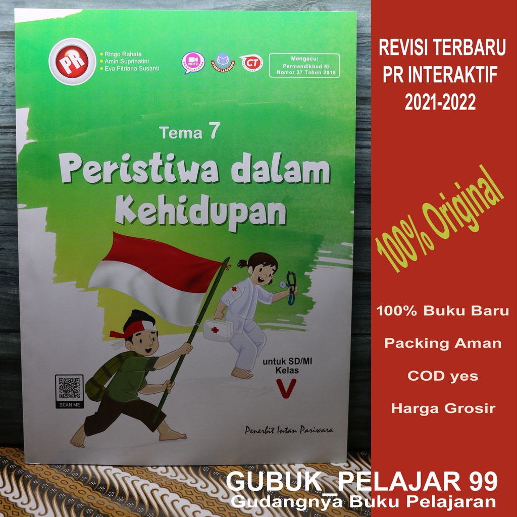 PR INTERAKTIF Tematik Kelas 5 Tema 7 SD/MI Intan Pariwara Edisi 2021-2022 Original