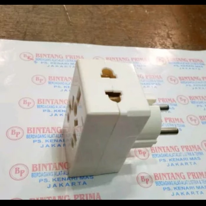 Steker / Colokan T Arde Serba Guna Merk Shukaku Putih SNI