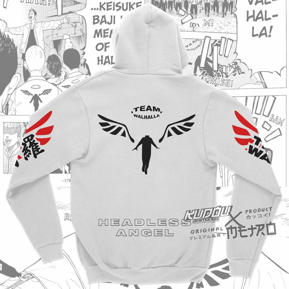 Jaket Valhalla Tokyo Revengers Hoodie Zipper Terbaru