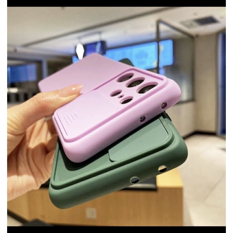 SOFCASE SLIDE CAMERA SAMSUNG A72 5G CASE SLIDE MACARON  - BENUA DUNIA