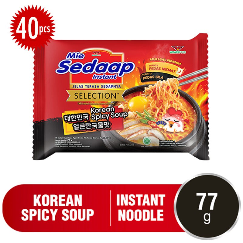 

Mie Sedaap Korean Spicy Soup 77g/gr