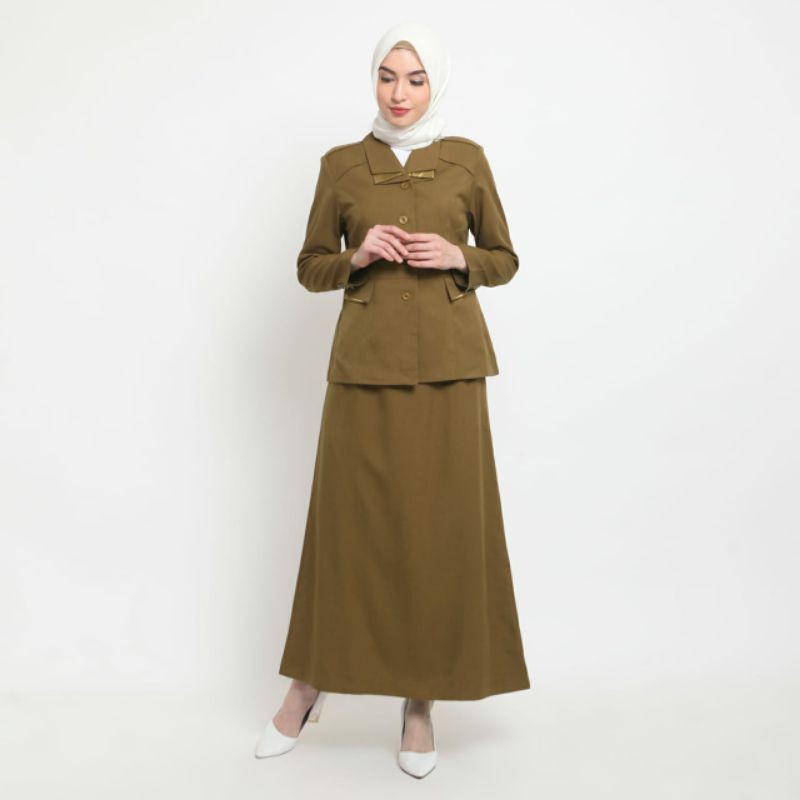 PEMDA TUA KERAH PANGKAT ROK A /BAJU PEMDA FASHION/BAJU PNS ROK A