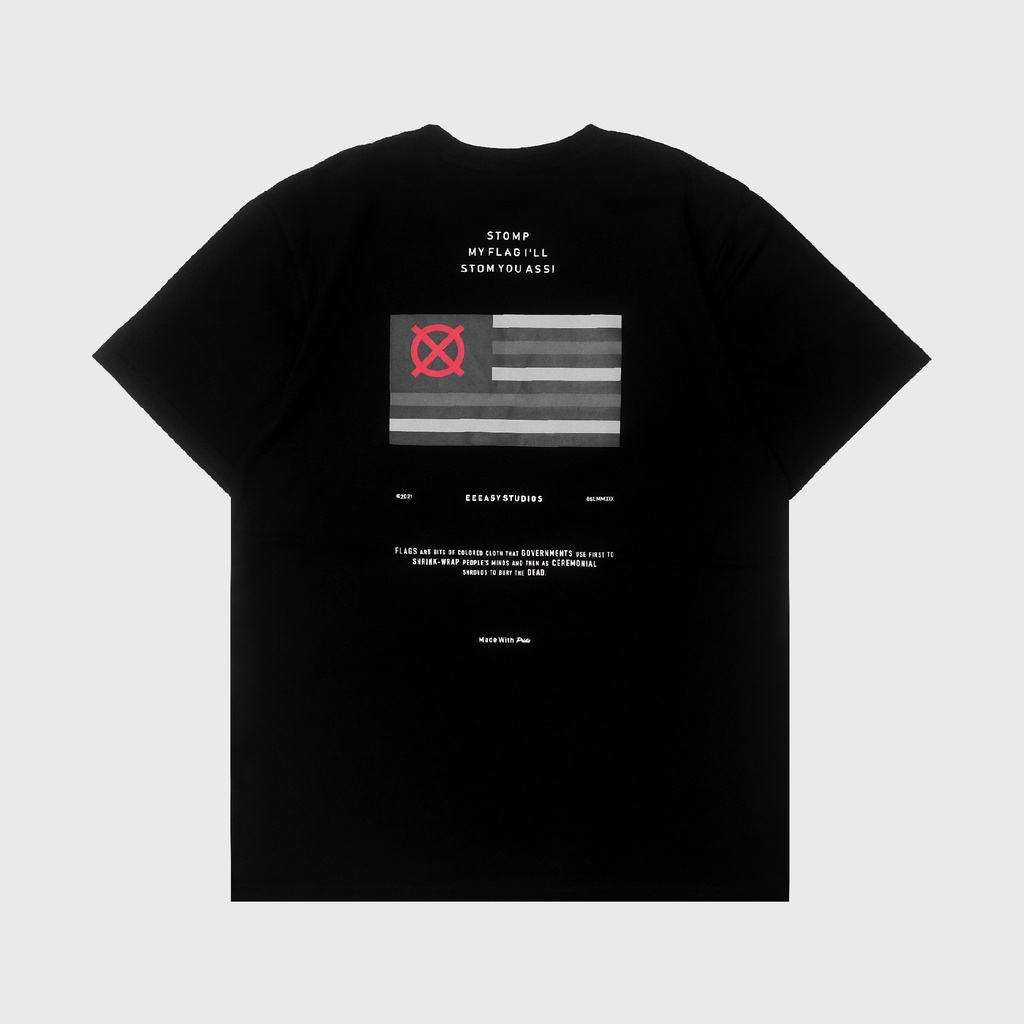 Eeeasy T-Shirt Flag Black