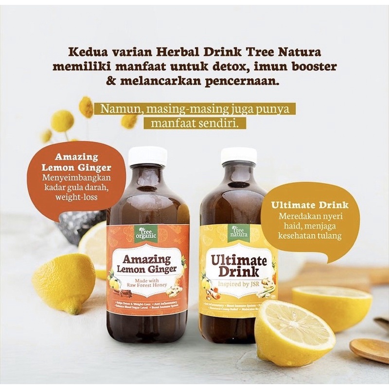 

Tree Natura Amazing Lemon Ginger/Ultimate Drink
