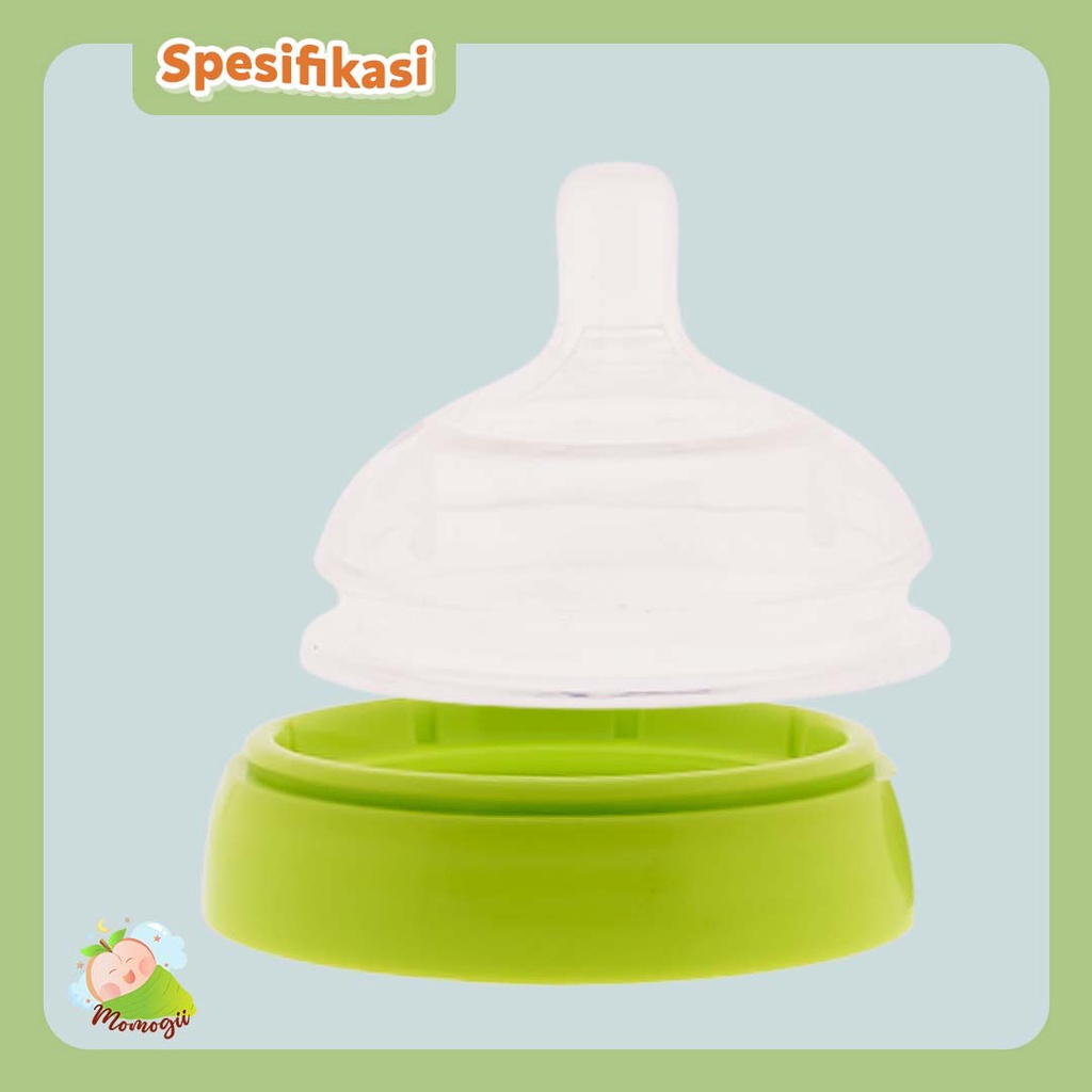 MOMOGII Premium Botol Dot Silikon 150ml / 250ml Botol Susu Bayi Wide Neck Silicone Food Grade Tahan Panas