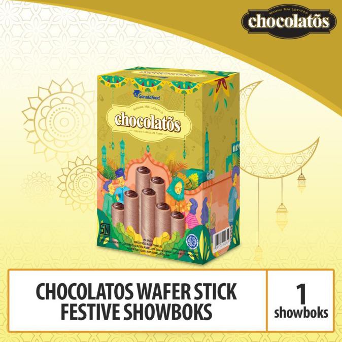 

Cuci Gudang Awal Tahun Chocolatos Wafer Stick Festive Showboks Big Sale