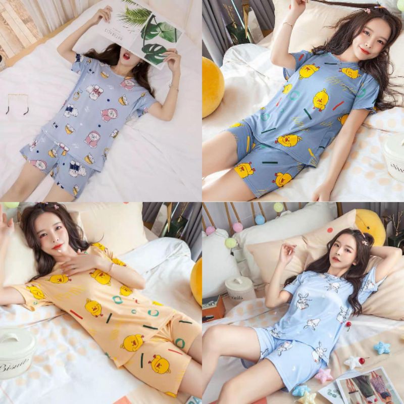 STELAN BAJU TIDUR IMPORT  GAMBAR  LUCU ST Shopee Indonesia