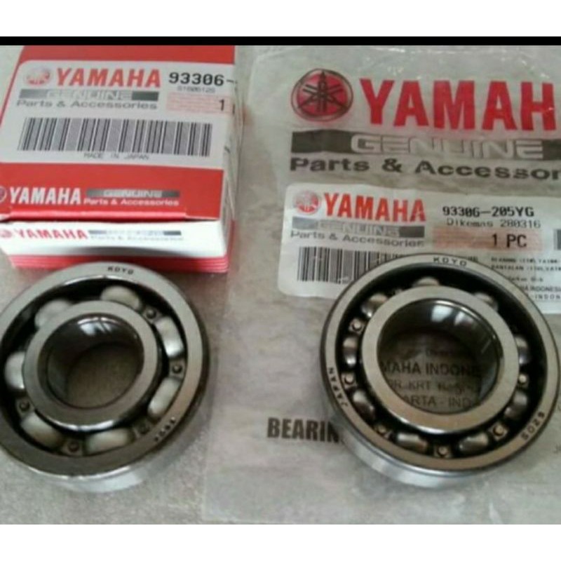 LAHER BEARING KRUK AS RX KING JUPITER VEGA CRYPTON ASLI ORI YAMAHA 93306 205YG &amp; 93306 304X6