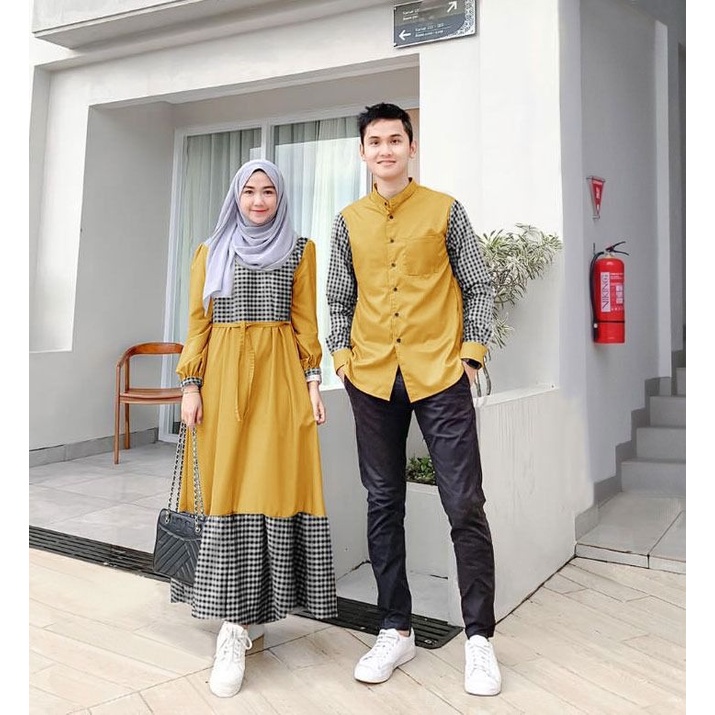 COUPLE GAMIS KATUN KOTAK + KOKO PAKISTAN COUPLE Cp DAMARA BAJU PASANGAN MUSLIM COUPLE TERBARU HIGH QUALITY