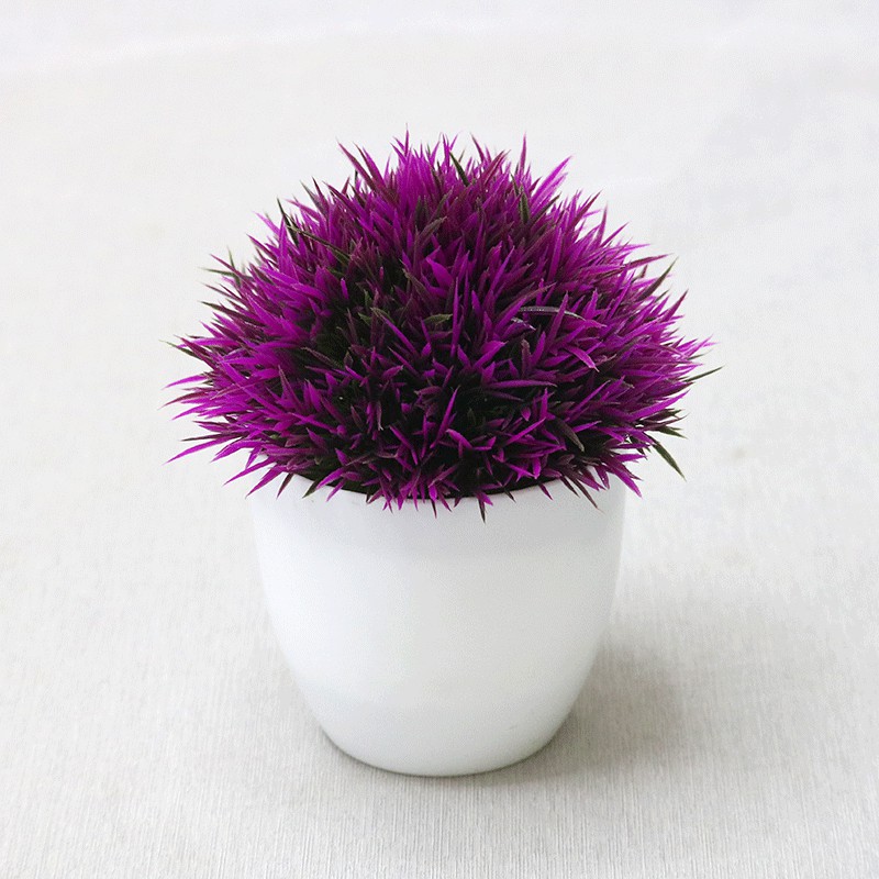 FYGALERYSURABAYA PT40 Pot Tanaman Hias Bunga Hias Plastik Ornamen Pot Bongsai Artificial Flower Decoration