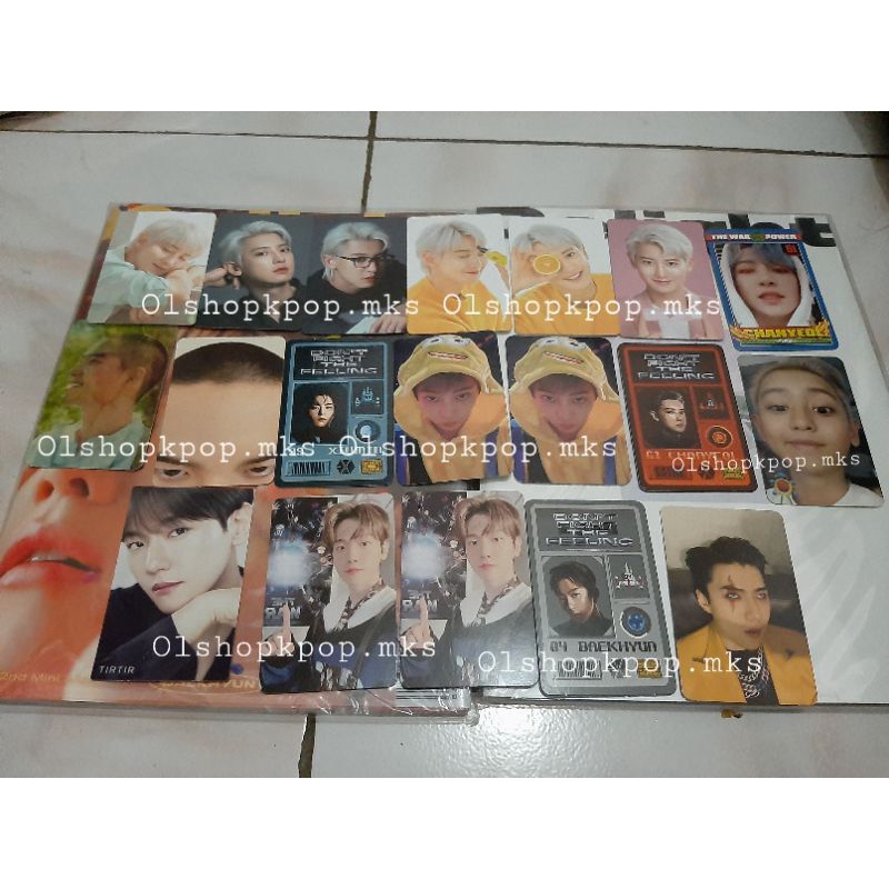 [BACA DESKRIPSI] WTS PHOTOCARD ALBUM OFFICIAL DAN NACIFIC CHANYEOL XIUMIN KYUNGSOO JIDAT SEHUN BAEKH