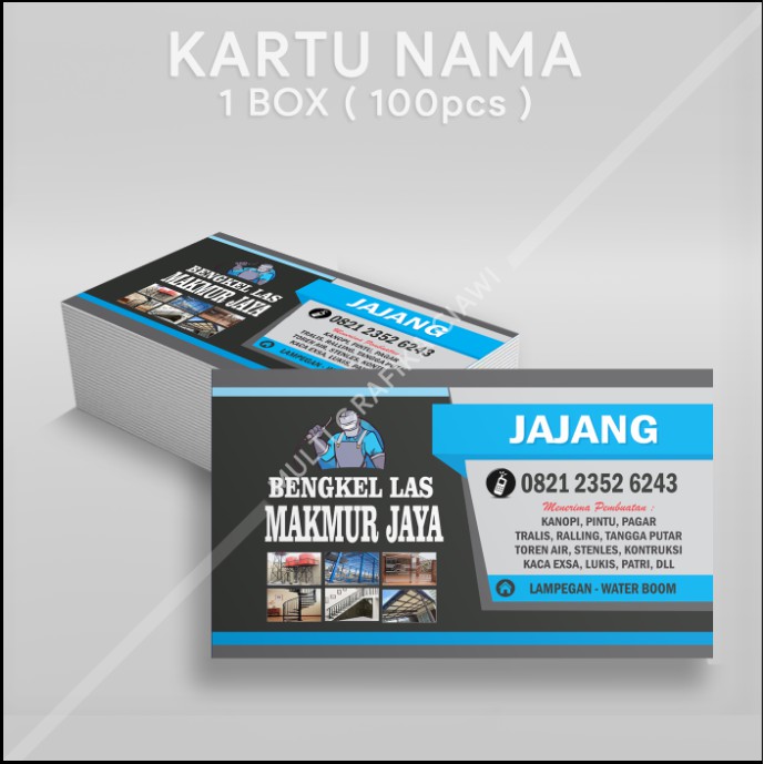 Jual Jasa Cetak Print Kartu Nama Free Design Laminasi Doff Glossy Pcs Box Shopee Indonesia