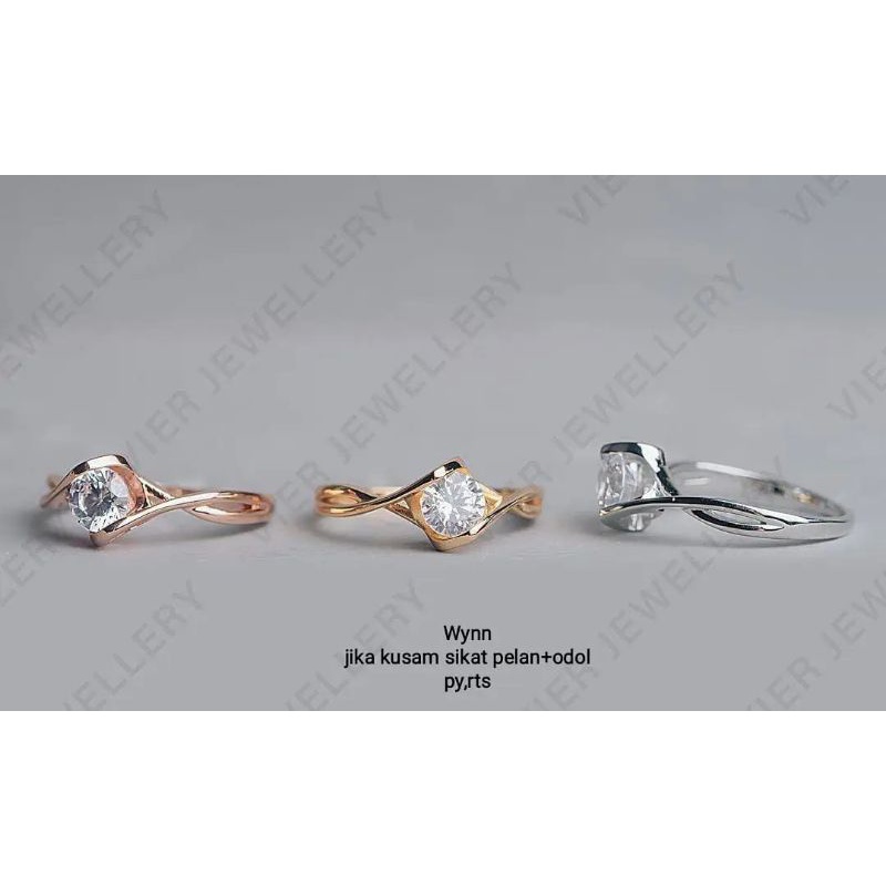 Cincin Wynn replika berlian Eropa diamond,tidak luntur,kusam sikat pake odol,Gratis box,persis asli