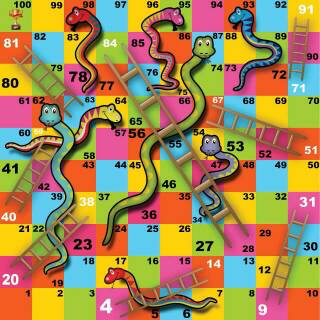 Mainan Alas Lantai Gambar Ular Tangga / Snake Ladder Giant Game