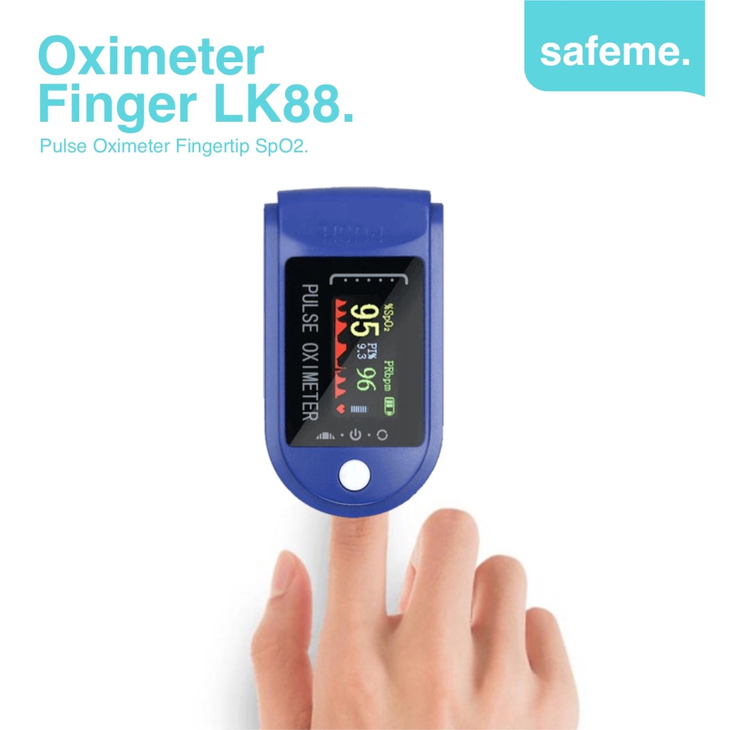 Jual Pulse Oximeter Fingertip LK88 Alat Pengukur Kadar Saturasi Oksigen SpO2 Shopee Indonesia