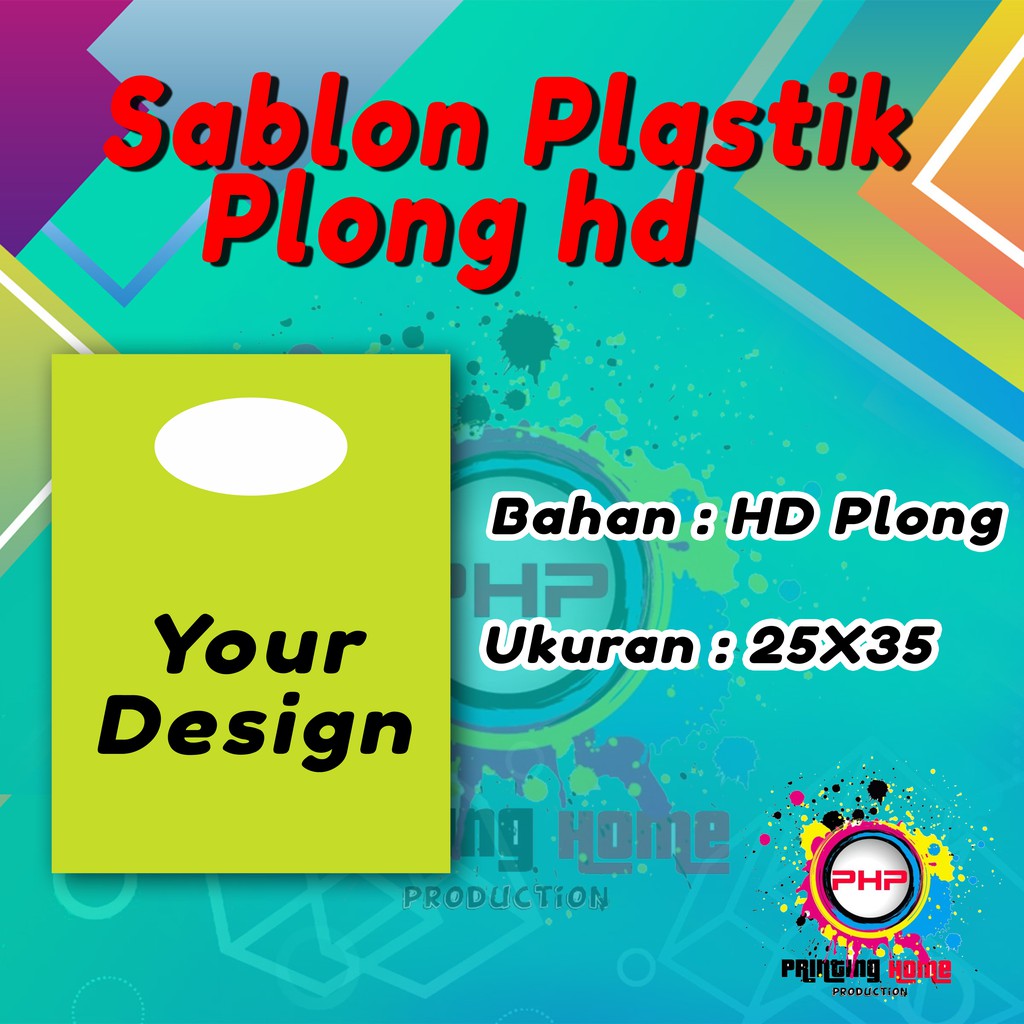 

plastik sablon packing Ukuran 25X35 cm - FREE DESIGN