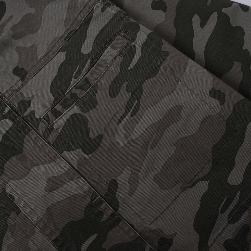 Jaket Parka UNVRSLGOODSnCo Utility Twill Fatigue Camouflage Black Grey