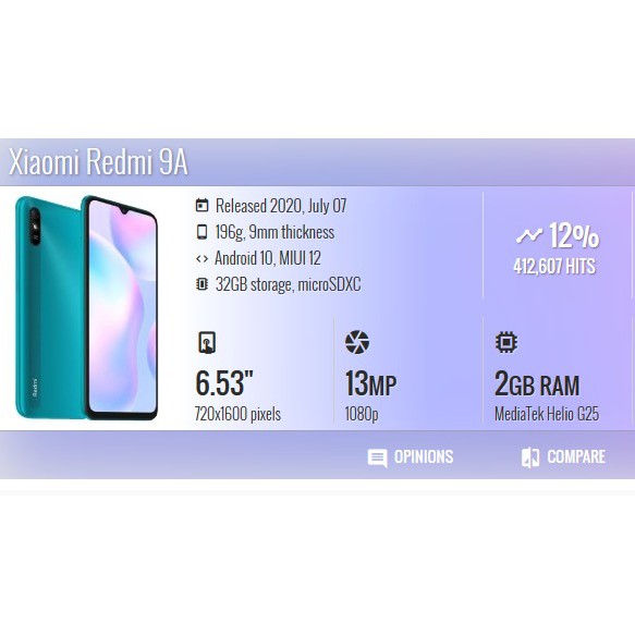 Anti Shocking Redmi 9A 6.53 inchi TPU Premium Case Quality Redmi 9A Anti Shocking Premium