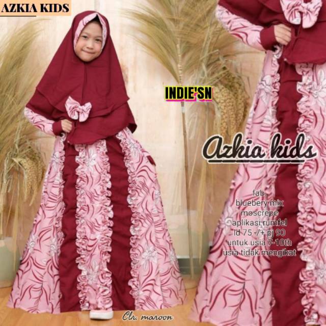 Gamis azkia kids