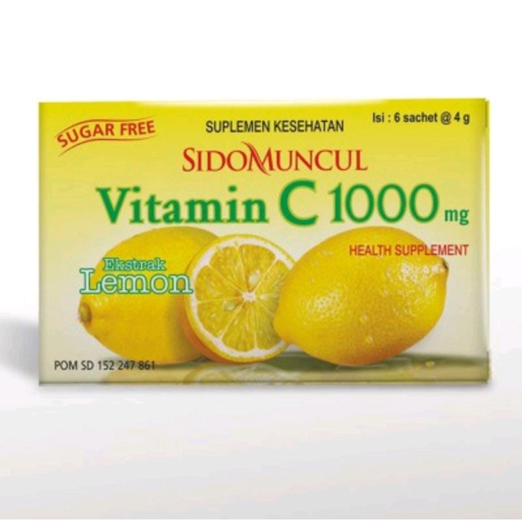 

SIDO MUNCUL VITAMIN C 1000 MG EKSTRAK LEMON 6 SACHET