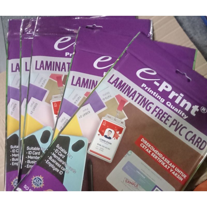 

Kertas pvc id card E-print A4