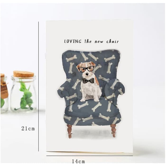 

Buku Tulis / Notebook / Book A5 (Ruled / Bergaris) Cover Cartoon Dog 1