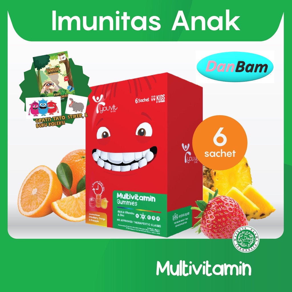 [READY] Youvit Anak Paket Hemat Isi 6 Bungkus