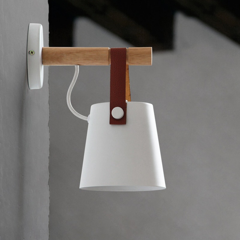 FOYER Cover Lampu Hias Dinding Nordic Living Room Light E27 - F215 white