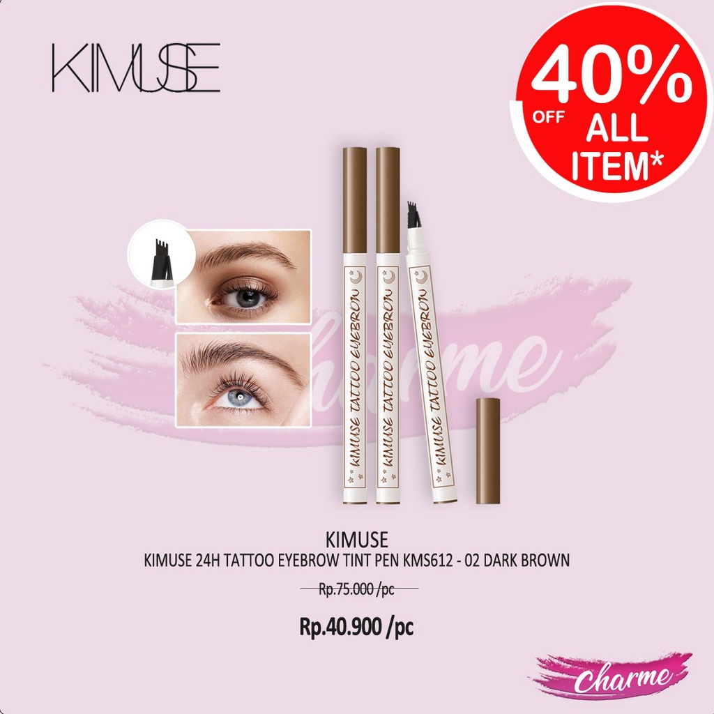 (READY &amp; ORI) Kimuse 24H Tattoo Eyebrow Tint Pen KS612 KS 612