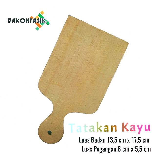 Talenan kayu/ Tatakan ukuran 13 x 17 cm