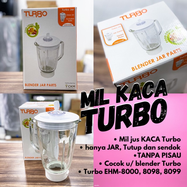 Mil kaca blender Turbo SHM 0198 Hanya mil kaca tanpa pisau