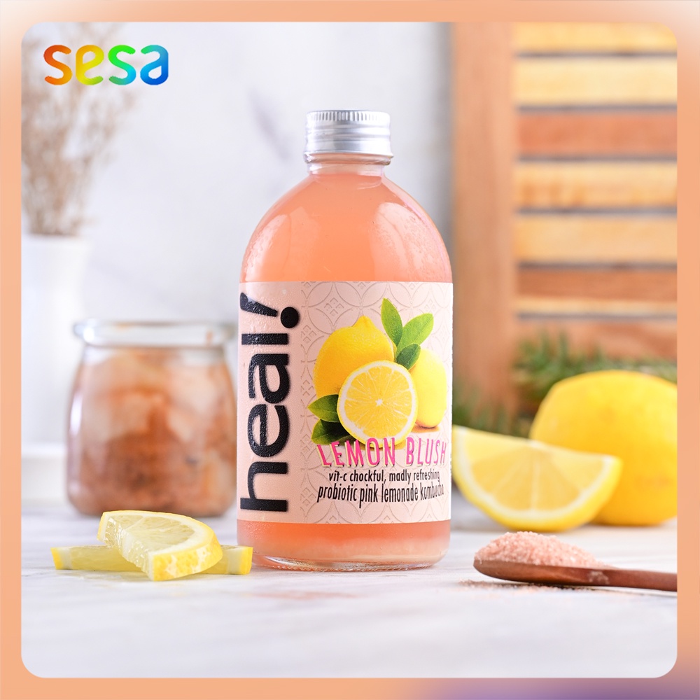 

HEAL Kombucha Lemon Blush 370ml - Minuman Sehat Fermentasi