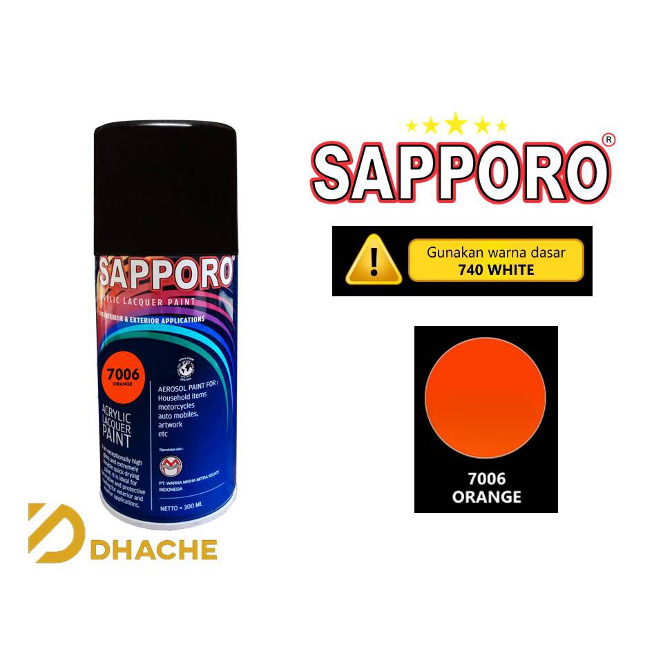 CAT SEMPROT SAPPORO SPRAY ORANGE / ORANGE STABILO 7006 300 ml