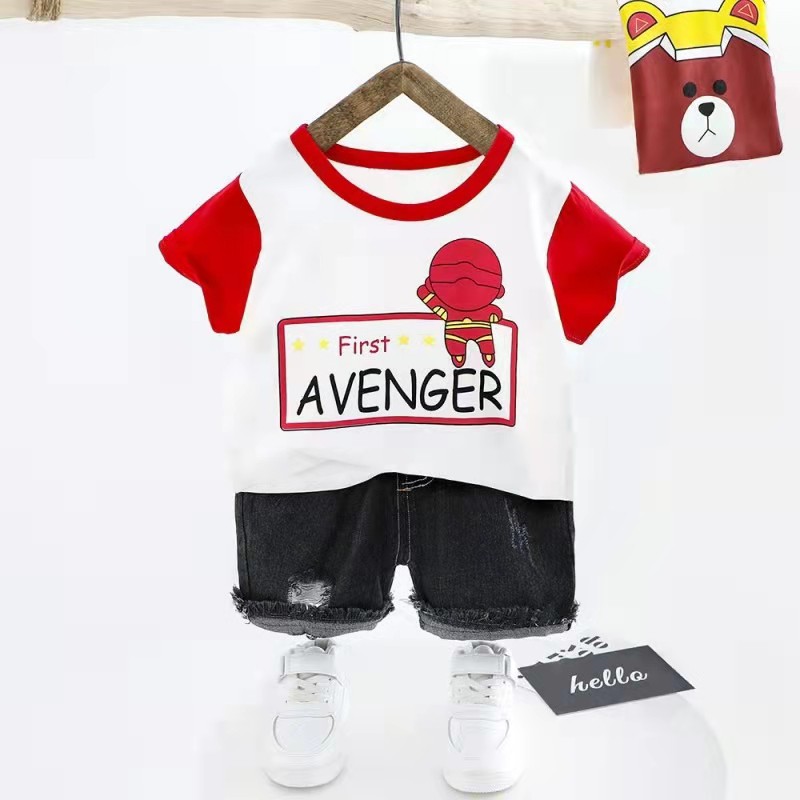 ♥DPS829♥U02 JUMPER PENDEK KAOS + CELANA IMPORT/BAJU SETELAN ANAK COWOK CEWEK MURAH REAL PIC