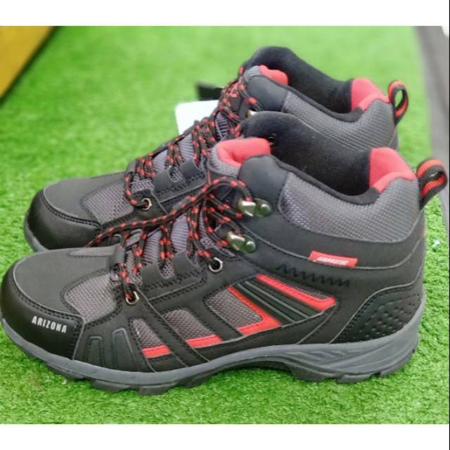 Sepatu Gunung Sepatu Hiking Air Protec Arizona black red