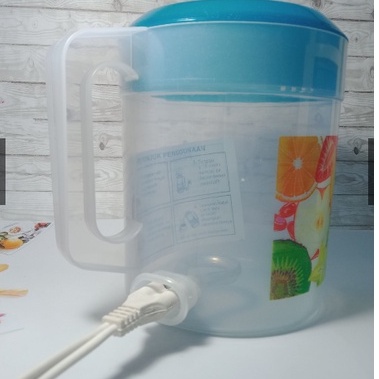 Teko listrik perebus air ekonomis 1.5 ltr magic jug anti karat electric optima