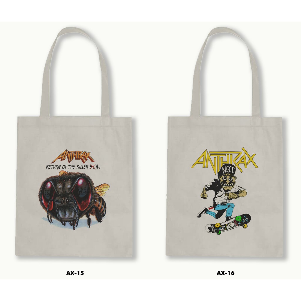 TOTE BAG BLACU - ANTHRAX .01