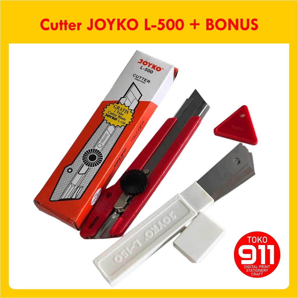 

Cutter JOYKO L-500 + BONUS / Alat Potong Kertas / Pemotong Kertas / Silet / JOYKO L-500 / Cutter Besar JOYKO L-500