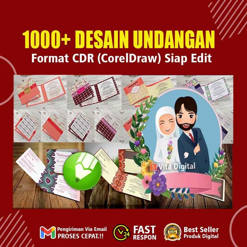 1000+ Template Undangan Editable CorelDraw siap edit