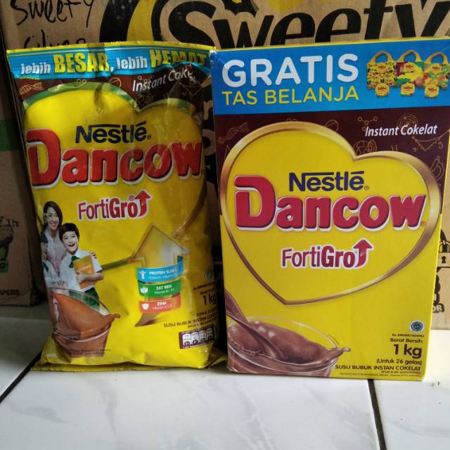 

Nestle Susu Dancow fortigro coklat 1kg pouch