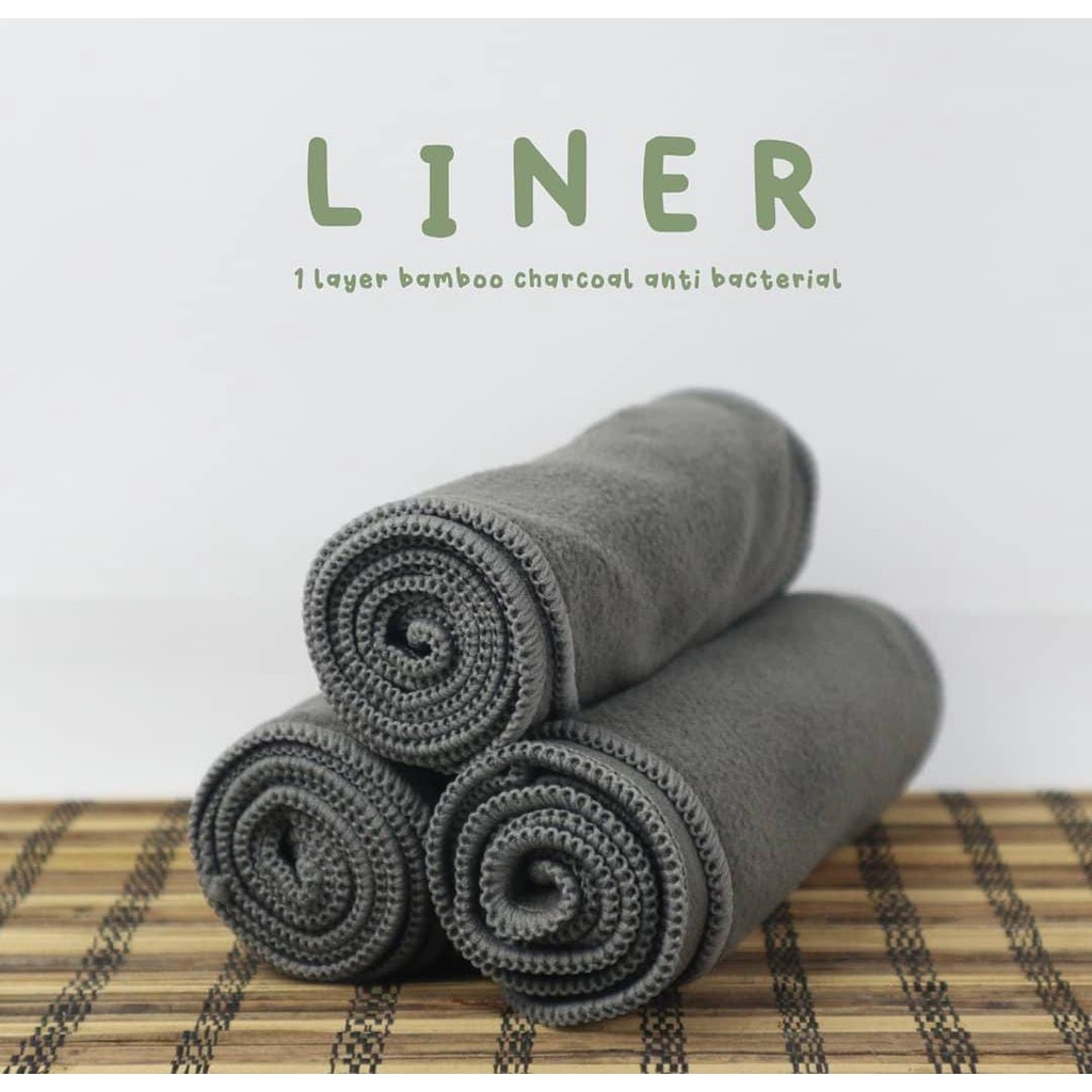 Liner satuan merk SOBI - Liner Bamboo Charcoal