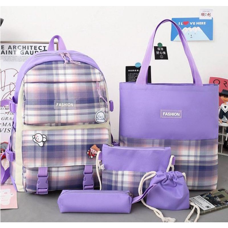 Post lebaran .... TAS RANSEL TAS 5in1 TERLARIS IMPORT KOREA BQ3140 GT1837