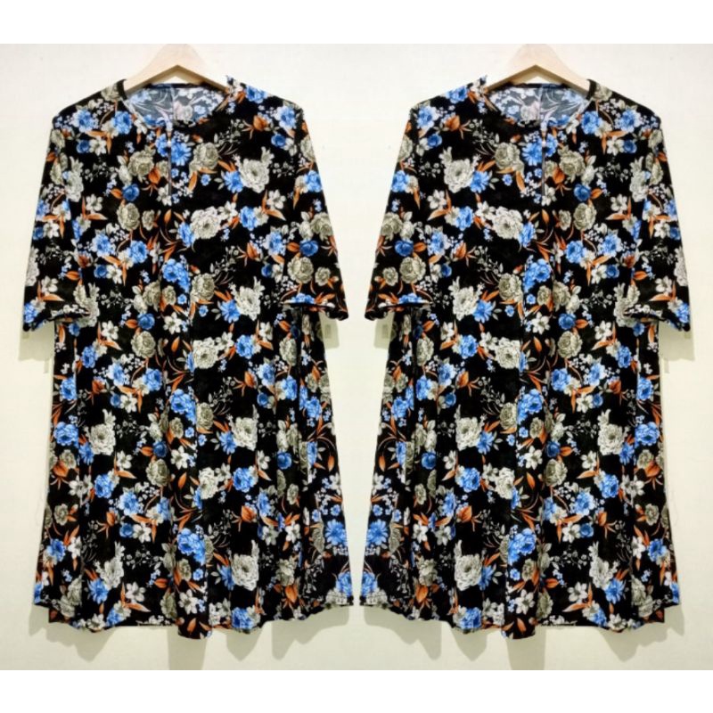 DRESS RANIA SUPER JUMBO DASTER MAT JERSEY KOREA