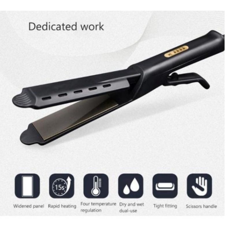 Catok BAILU EGRET Ion Flat Iron Rebonding Smoothing Salon Ionic Flat Iron Hair Straightener